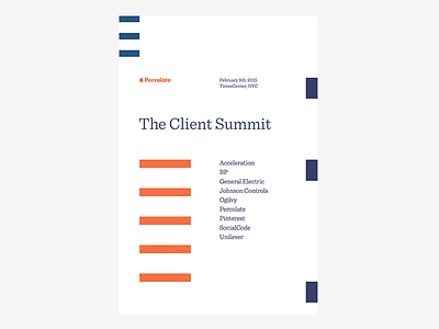 The Client Summit poster