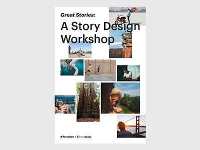 Storytelling Workshop Poster color event grid percolate photos poster sf story storytelling