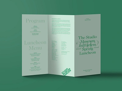 TBT: Studio Museum in Harlem Luncheon envelope harlem invitation letter luncheon notecard program rsvp stationery trifold