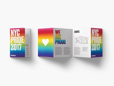 NY Pride Week Brochure city flag gay gradient lgbtq new ny pattern pride proud rainbow york