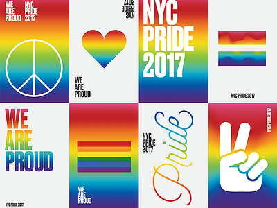 New York Pride 2017 Posters gradient lgbt lgbtq new york new york pride 2017 poster pride proud rainbow