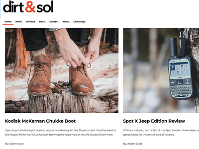 Dirt & Sol Website Design