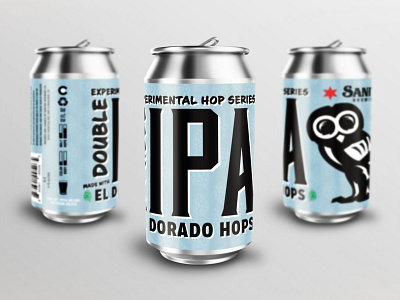 Sanitas Brewing Co. EHS Double IPA beer branding brewery can design graphic design packaging design