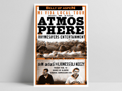 Atmosphere Poster concept design event poster events graphic design letterpress poster poster design