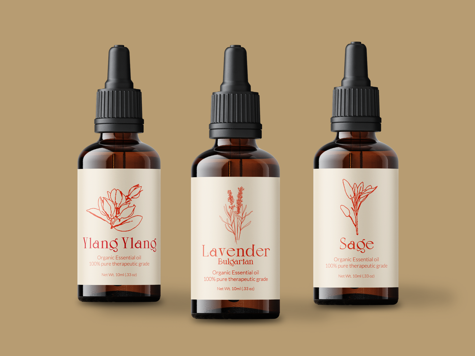 Essential oil labels by Valentina on Dribbble