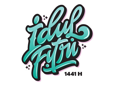 Idul Fitri 1441H design eidmubarak handlettering hellodribbble idulfitri islam lettering logo typography vector