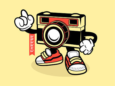 Mr. Cam camera character design hellodribbble illustration logo mascot design vector vectordesign