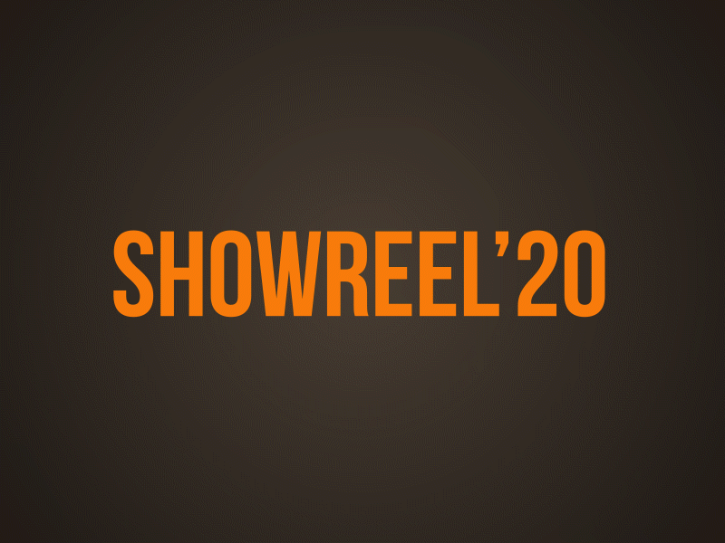 ShowReel'20 - Intro aftereffects animation design intro kinetictypography motion design motion graphic motion graphics motiongraphics showreel typography