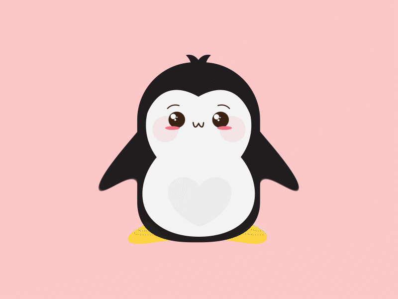 Happy Pengui! aftereffects character animation design expression motion design motion graphic motion graphics motiongraphics penguin