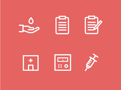 Semmelweis icon set adobe illustrator icon medical minimal vector