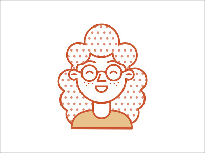 happy girl character design illustration minimal vector