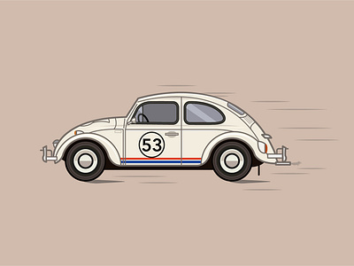 Herbie adobe illustrator car design illustration vector