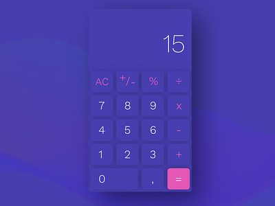 DailyUi #4 - Calculator