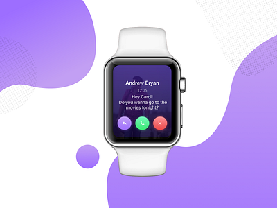 DailyUi#013 - Direct Messaging chat dailyui dailyui013 messaging smart smartwatch text watch