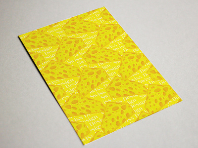 "Swiss Design" Postcard cheese illustration swiss swiss design vector yellow
