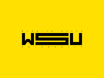 WSU design logo typography vector wichita wichita state university wsu