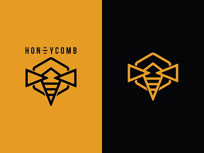 Honeycomb Logo Icon bee branding honey honeycomb illustration logo vector