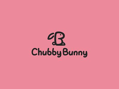 Chubby Bunny adobe illustrator branding bunny challenge chubby cute design flat girly icon identity logo logo challenge logo design pink rabbit simple soft toy vector