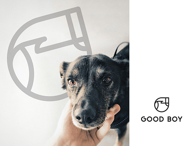 Good Boy adobe illustrator branding challenge design dog flat hand icon iconic identity line logo logo challenge logo design logomark pet pet shop simple vector
