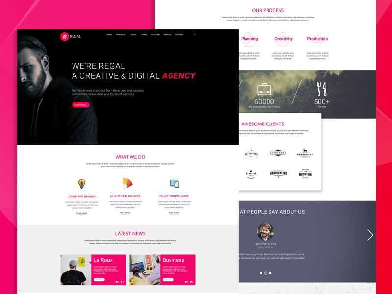 Regal Web Template by DesignBird on Dribbble