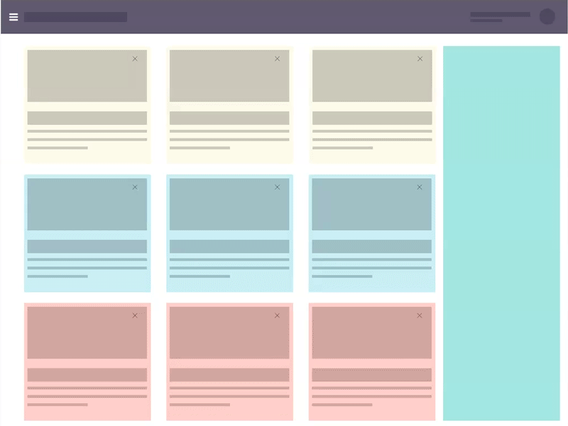 Cards page loading animation by DesignBird on Dribbble