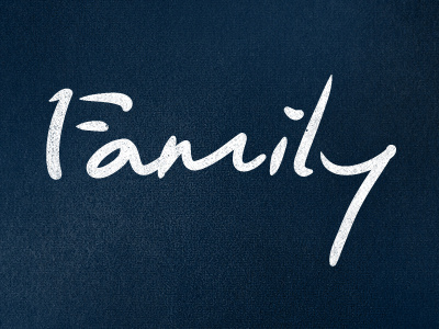 Family fun identity logo typography