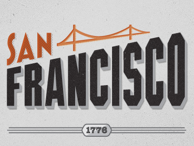 SF illustration on the move typography