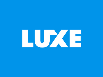 Luxe Logo branding identity logo logotype typography wordmark