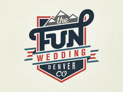 The Fun Wedding branding colorado design fun identity logo wedding