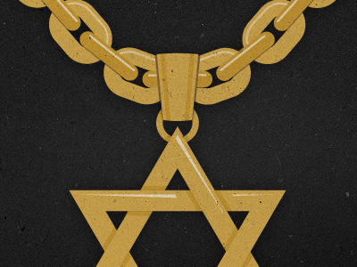 Jew elry bling gold chains illustration imnotthatcool thug life