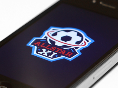 AllStarXI app branding identity iphone logo web
