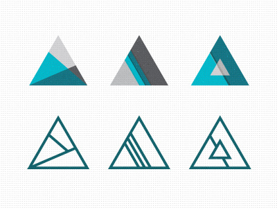 Tri Explorations branding geometric identity logo triangle