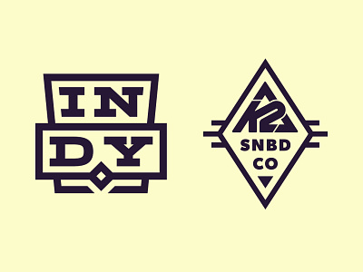 K2 Indy binding braniding icon identity logo snowboard