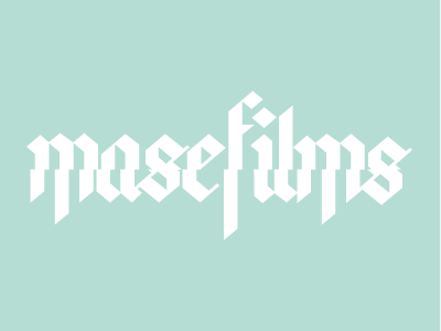 Mase Films design film logo typography videography