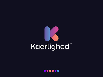 K Love Logo agency logo branding business logo design logo logo design logos modern logo