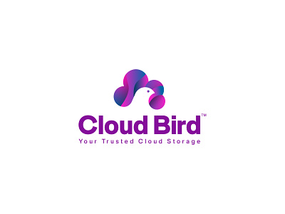 Cloud Bird agency logo bird cloud bird cloud logo branding building business logo cloud bird cloud bird logo cloud logo cloud storage logo design logo logo design logos storage logo