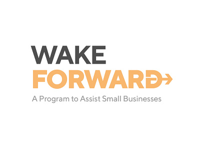 Wake Forward Branding brand identity branding business covid 19 design logo small business wake county wake county website
