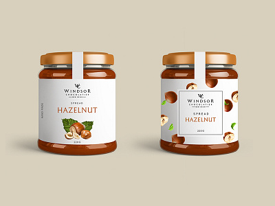 Hazelnut Spread art brand branding character clean creative design design graphic design icon identity illustration illustrator label design label mockup label packaging lettering logo minimal typography vector