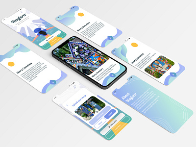 Wayfarer - mobile web application for traveling app branding design figma mockup prototype travelingapp ux webapplication webpage website