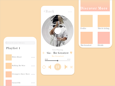 Music Player- Daily UI 009 adobe xd app daily 100 challenge daily ui design music player ui
