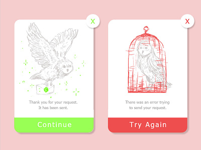 Flash Message (Error/Success)-Daily Ui 011 adobe xd daily 100 challenge daily ui design error flashmessage illustration photoshop succes ui