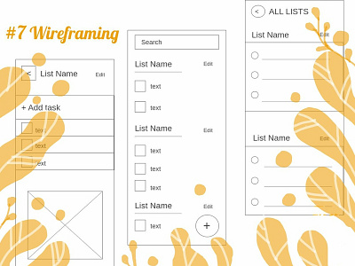 # Wireframing- Artist of Life App design illustration ui ux wire frame