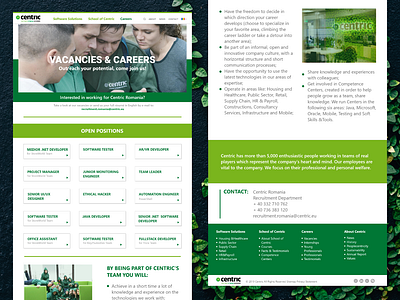 Vacancies & Careers Page- Centric IT Solutions Redesign adobe xd branding careers careers page design redesigned ui ux vacancies webdesign webpage website