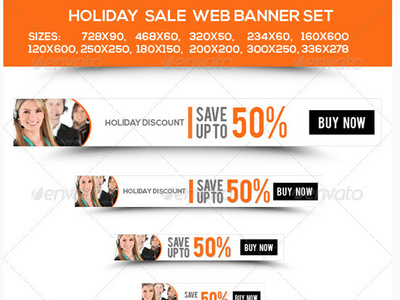 Holiday Sale Web Banner set ad ad banner ads banner design banner template banners christmas commercial december event google holiday marketing new year promotion sale shop shopping snow template