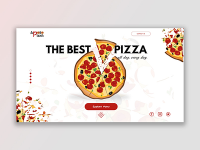 Apollo's Pizzeria Landing page