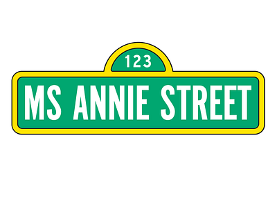 Ms Annie Street branding design logo logo design parody photoshop street sign