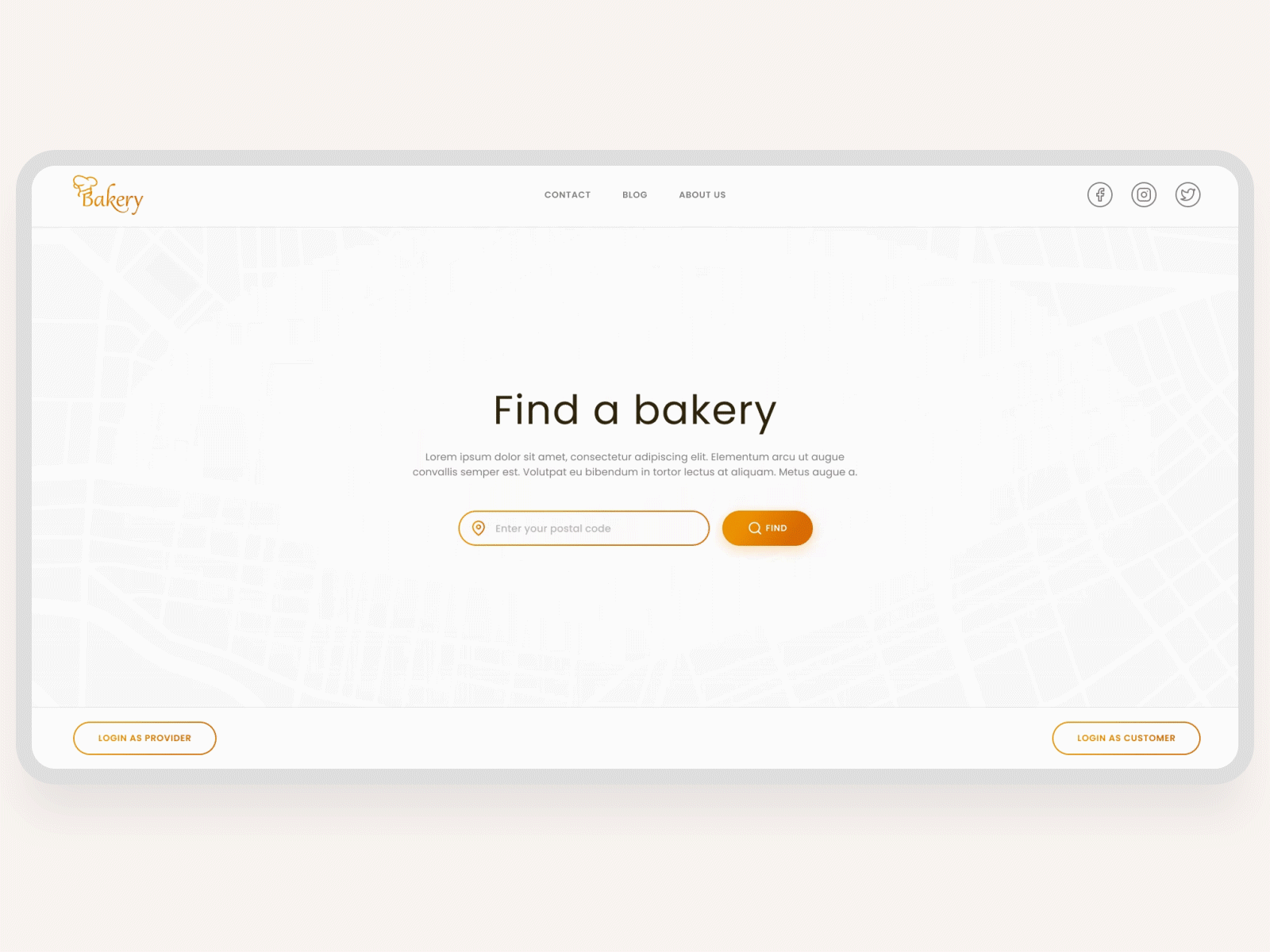 Find a Bakery – Design concept