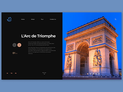 L'Arc de Triomphe design dribbble figma figma webdesign ui uidesign figmadesign ui ui design uidesign ux uxdesign web web design webdesign