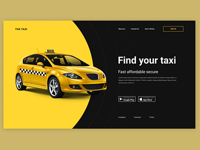 Taxi design dribbble figma figma webdesign ui uidesign figmadesign interface ui ui design web web design