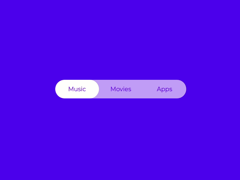 Segmented Control Interaction - Codepen by Sikriti Dakua on Dribbble